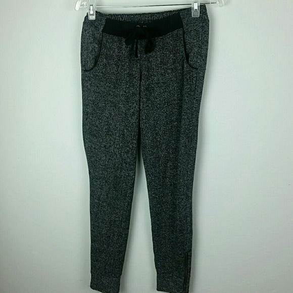 Wet Seal Pants - WET SEAL l Jogger Pants Heather Gray Knit B1